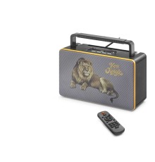 Bluetooth Nostaljik Fm Radyo Usb Tf Aux Kumandalı Taşınabilir Hoparlör - Siyah FX2506B