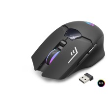 G400 Kablosuz Gaming Mouse Dual Mod 1600 Dpi Sessiz Rgb - Siyah