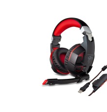 G59 Gaming Kulaklık Usb 7.1 Ps4 Uyumlu Led - Siyah Kırmızı