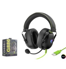 Gaming Kulaklik Usb Rgb 7.1 - Si̇yah/Yeşi̇l G886