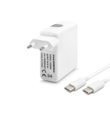 20.3V 3A 61W Laptop Adaptörü - Type-C - Apple Asus Dell Uyumlu - Beyaz HD8898