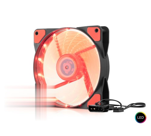 Kasa Fanı Led 12 Cm - Siyah HDX1520