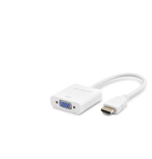 Hdmi To Vga Dişi Görüntü Dönüştürücü 1080P - Beyaz HDX2020B