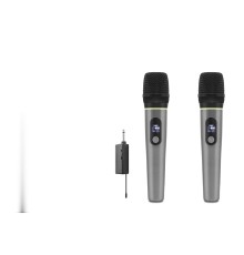 Profesyonel Kablosuz Uhf 2 Mikrofonlu Set 6.35 Mm - Gri HDX2791G