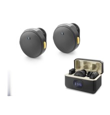 Type-C Kablosuz 2’Li Yaka Mikrofonu - Siyah HDX2796