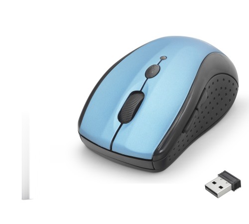 Kablosuz Mouse 800/1600 Dpi - Mavi Siyah HDX3405B