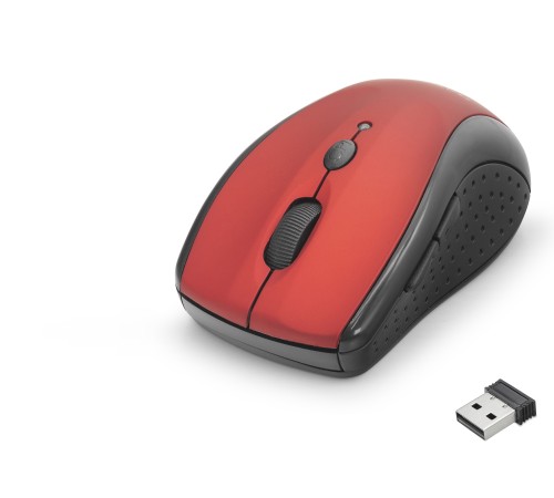 Kablosuz Mouse 800/1600 Dpi - Kırmızı Siyah HDX3405R