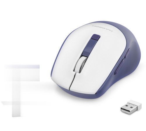 Kablosuz Mouse 600/1600 Dpi - Beyaz Lacivert HDX3408B