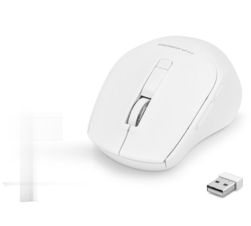 Kablosuz Mouse 600/1600 Dpi - Beyaz HDX3408L