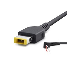 Laptop Adaptör Dc Jack Kablosu 30–90W Usb Tip Sarı Kare Uç / Ibm Uyumlu 1.2 M - Siyah HDX5515