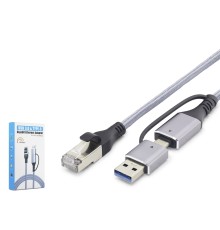 Usb 3.0 & Type-C Gigabit Ethernet Adaptör - Gri HDX7876