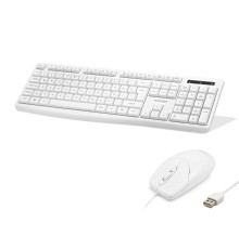 Klavye Ve Mouse Seti - Beyaz KM8519