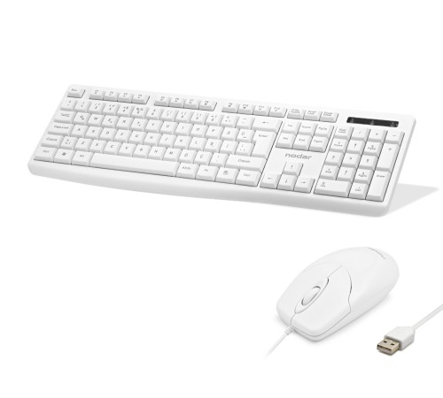 Klavye Ve Mouse Seti - Beyaz KM8519