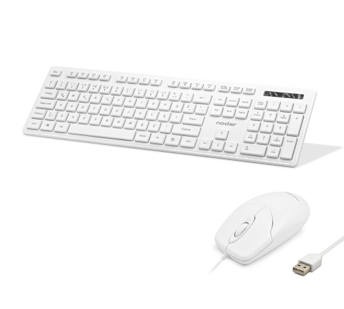 Klavye Ve Mouse Seti - Beyaz KM8520