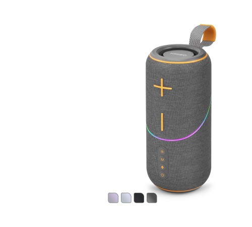 Mini Bluetooth Hoparlör Fm Rgb Outdoor 9.5 X 9.5 X 21.7 Cm KMS300