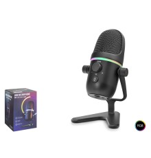 Profesyonel Çift Modlu Gaming Rgb Mikrofon 192 Khz / 24 Bit Type-C - Siyah ME5
