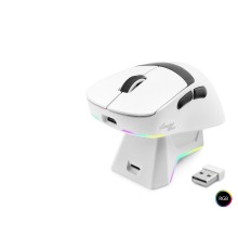 Kablosuz Gaming Rgb Mouse Şarj Standlı - Beyaz MF1216W