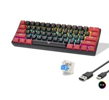 Gaming Mekanik Rgb Klavye Blue Switch - Siyah Kırmızı MF1701BR
