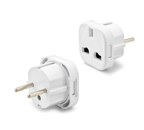 Amerikan-İngiliz Fiş Adaptörü Beyaz FIS003