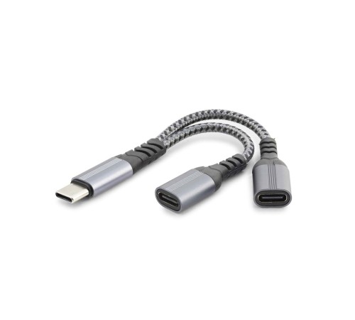 Type-C To 2*Type-C F Kablo Car Şarj 100W Siyah GJ-017