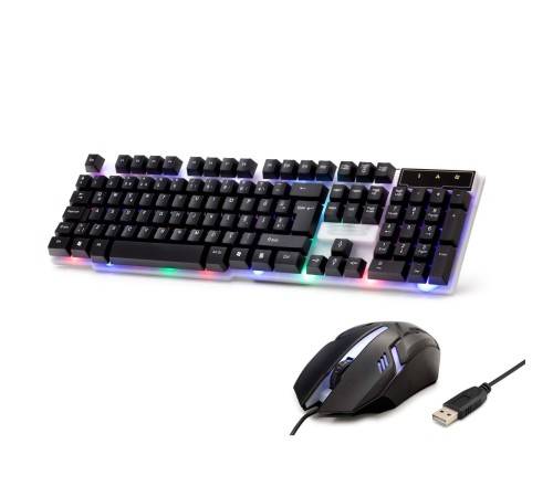 Kablolu Oyuncu Klavye Mouse Set Led Q Siyah H837Q