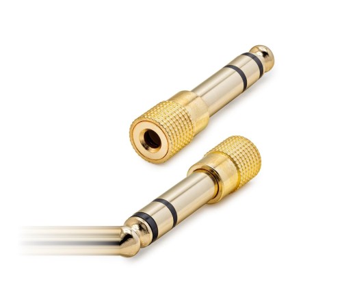 6.5 Mm To 3.5 Mm F Çevirici Enstruman Gitar Gold HDX1264 6.5 Mm To 3.5 Mm F Çevirici Enstruman Gitar Gold HDX1264