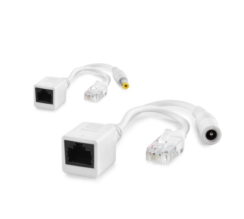 Ip Kamera Poe Set Ethernet Adaptör Güç Kablosu Beyaz HDX1324