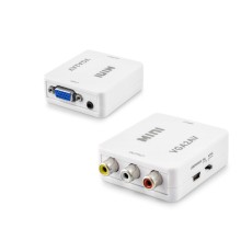 Vga To Av Çevirici 1080P Full Hd Beyaz HDX1352