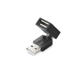 Usb To Usb F Çevirici Mafsallı Siyah HDX1357