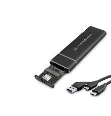 Ssd Kutu Type-C3.1 + Usb3.0 Nvme M2 Chıp Jms583 Siyah HDX1768