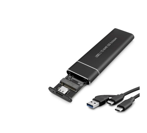 Ssd Kutu Type-C3.1 + Usb3.0 Nvme M2 Chıp Jms583 Siyah HDX1768