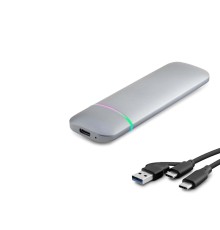 SSD Kutu Type-C 3.1 + Usb3.0 Nvme + Ngff M2 Chıp Rtl9210B Gri HDX1772