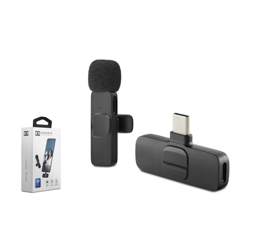 Type-C Kablosuz Mikrofon - Siyah HDX2783