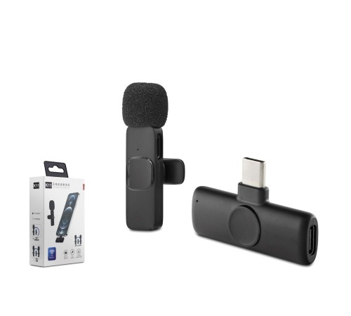 Type-C Kablosuz Mikrofon - Siyah HDX2785