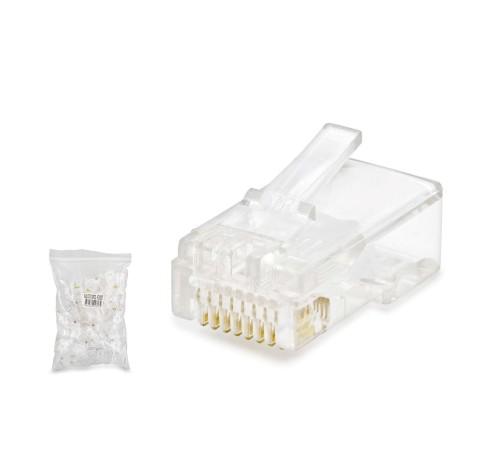 Cat5 Konnektör Rj45 100Lü Paket Şeffaf HDX5007 Cat5 Konnektör Rj45 100Lü Paket Şeffaf HDX5007
