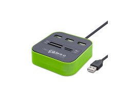 Usb Hub Combo 3*Usb + Ms + Sd + M2 + Tf Yeşil HDX7006