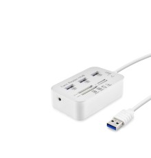 Usb3.0 Hub Combo 3*Usb3.0 + Ms + Sd + M2 + Tf 20Cm Beyaz HDX7028