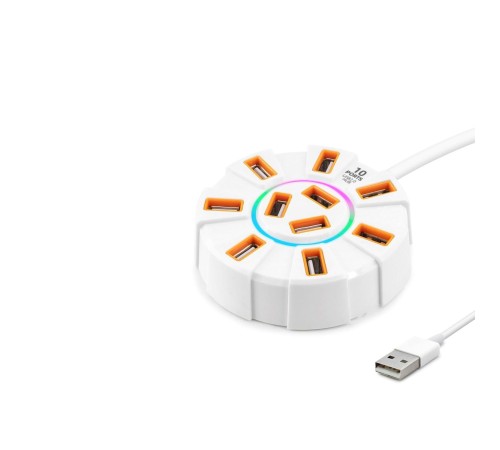 Usb Hub 10*Usb 1.2M Beyaz HDX7034 Usb Hub 10*Usb 1.2M Beyaz HDX7034