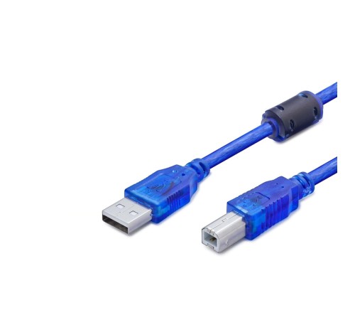 Usb Prınter Kablosu 1.5M Mavi Transparent HDX7501 Usb Prınter Kablosu 1.5M Mavi Transparent HDX7501