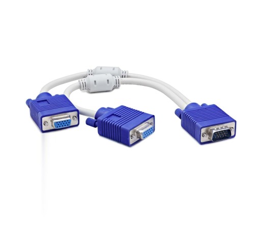 Vga To 2 * Vga F Y Kablo 30Cm Beyaz HDX7753 Vga To 2 * Vga F Y Kablo 30Cm Beyaz HDX7753