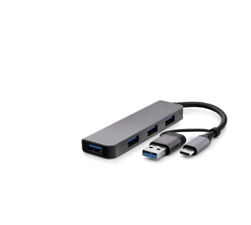 Type-C + Usb3.0 Hub 4*Usb3.0 Gri HDX7825 Type-C + Usb3.0 Hub 4*Usb3.0 Gri HDX7825