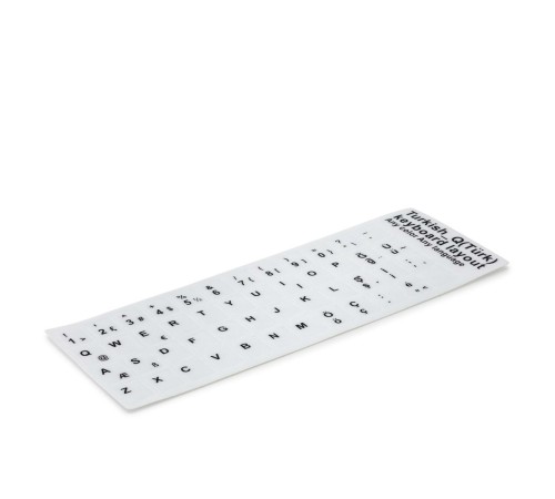 Klavye Stıcker Tuş Takımı Türkçe Q Beyaz HDX8260 Klavye Stıcker Tuş Takımı Türkçe Q Beyaz HDX8260