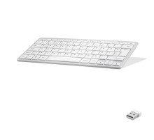 Bluetooth Klavye Multıdevıce Dual Mode 2.4Ghz Beyaz OKR220B