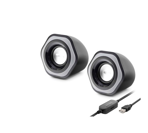 Bilgisayar Hoparlörü 1+1 Usb + 3.5 Mm + Ses Kontrol Siyah SPA2209 Bilgisayar Hoparlörü 1+1 Usb + 3.5 Mm + Ses Kontrol Siyah SPA2209