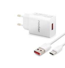 Type-C Hızlı Şarj Seti 12W 2.4A Usb Adaptörlü - Beyaz ND1005