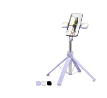 Telefon Tripodu Ve Selfie Çubuğu Seti Bluetooth 4.0 Kumandalı Led 130 Cm - Çok Renkli ND1035