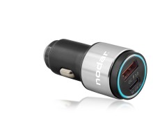 Araç Şarj Adaptörü Usb + Type-C Pd Qc 3.0 45W Metal - Siyah ND1076