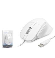 7D Ergonomi̇k Kablolu Ofi̇s Mouse 3600 Dpi - Beyaz ND1209W