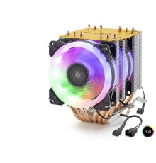 Cpu İşlemci Kule Tipi Soğutucu 600 Serisi Çift Fanlı 6 Bakır Borulu Rgb ND2606