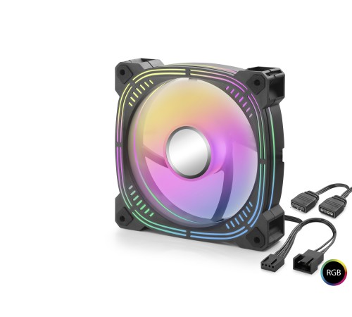 Kasa Fanı 3. Nesil Argb 12 Cm - Siyah Nd2656